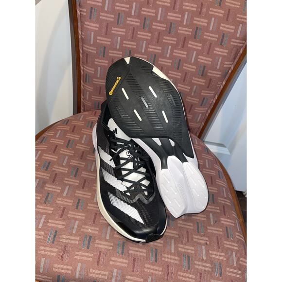 New Men’s Sz 11.5 Adidas Adizero Adios 8 Black White Running Shoe - Picture 4 of 9